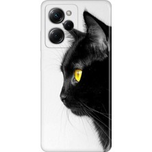 Senada Xiaomi Poco X5 Pro 5g Kılıf Desenli Baskılı Tpu Rubber Kapak Kedi Bakışı