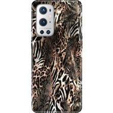 Adasena Oneplus 9 Pro Kılıf Desenli Baskılı Tpu Rubber Kapak Leopar Sanat