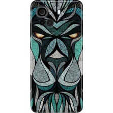 Casper Via F30 Kılıf Desenli Baskılı Tpu Rubber Kapak Lion Mandala