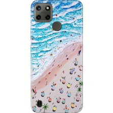 iPhone 7 Plus - 8 Plus Kılıf Desenli Baskılı Tpu Rubber Kapak Sahil