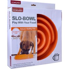 Dog Games Köpek Yavaş Yeme Mama Kabı 4 Turuncu 27 Cm