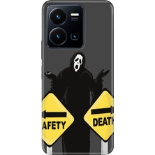 Vivo Y22S Y35 Kılıf Desenli Baskılı Tpu Rubber Kapak Safety