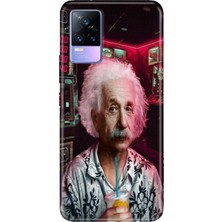Senada Vivo V21E Kılıf Desenli Baskılı Tpu Rubber Kapak Albert