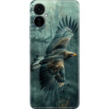 Tecno Camon 19 Neo Kılıf Desenli Baskılı Tpu Rubber Kapak Ürküten Kartal