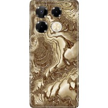 Senada Infinix Note 40 Pro 5g Kılıf Desenli Baskılı Tpu Rubber Kapak Golden Hill