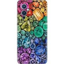 Senada Oneplus 9 Kılıf Desenli Baskılı Tpu Rubber Kapak Elmas 444