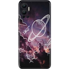 Senada Infinix Hot 12 Kılıf Desenli Baskılı Tpu Rubber Kapak Gezegenler