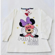 Alinna Kız Çocuk Pijama. Kız Çocuk Mınnie Mouse Karakterli Pijama Takımı % 100 Pamuk