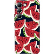 Senada Vivo V30 Lite Kılıf Desenli Baskılı Tpu Rubber Kapak Karpuz