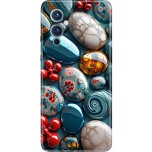 Senada Oneplus 9 Kılıf Desenli Baskılı Tpu Rubber Kapak Çakıl Taşları