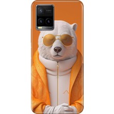 Vivo Y32 Y33S Kılıf Desenli Baskılı Tpu Rubber Kapak Stil Bear