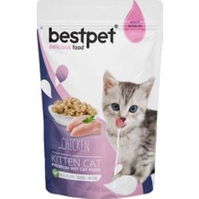 Bestpet Kitten Jelly Tavuklu Yavru Kedi Yaş Maması 85 GR
