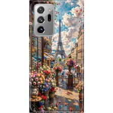 Senada Samsung Galaxy Note 20 Ultra Kılıf Desenli Baskılı Tpu Rubber Kapak Baharda Paris