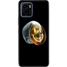 Senada Vivo Y15S Kılıf Desenli Baskılı Tpu Rubber Kapak Iskeletin Gülüşü