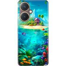 Senada Vivo Y27 Kılıf Desenli Baskılı Tpu Rubber Kapak Island