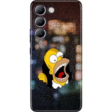 Vivo V30 Lite Kılıf Desenli Baskılı Tpu Rubber Kapak Simpsincollage