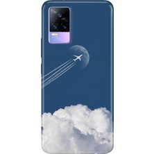 Vivo V21E Kılıf Desenli Baskılı Tpu Rubber Kapak Uçtum