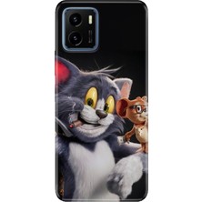 Senada Vivo Y15S Kılıf Desenli Baskılı Tpu Rubber Kapak Jerry And-Tom