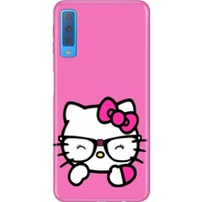 Senada Samsung Galaxy A7 2018 Kılıf Desenli Baskılı Tpu Rubber Kapak Kitty/go