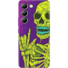 Senada Vivo V30 Lite Kılıf Desenli Baskılı Tpu Rubber Kapak Iskelet 111