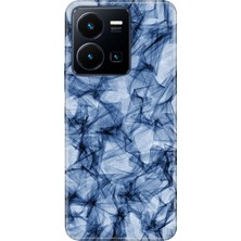 Senada Vivo Y22S Y35 Kılıf Desenli Baskılı Tpu Rubber Kapak Blue Crystal