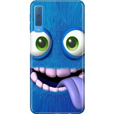 Senada Samsung Galaxy A7 2018 Kılıf Desenli Baskılı Tpu Rubber Kapak Bluemonster