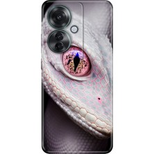 Senada Oppo Reno 11F Kılıf Desenli Baskılı Tpu Rubber Kapak Dişi Kobra