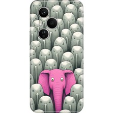 Senada Honor 400 Pro Kılıf Desenli Baskılı Tpu Rubber Kapak Elephant