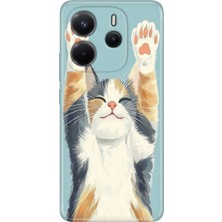 Senada Xiaomi Redmi Note 14 4g Kılıf Desenli Baskılı Tpu Rubber Kapak Eller Yukarı