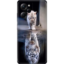 Senada Xiaomi Poco X5 Pro 5g Kılıf Desenli Baskılı Tpu Rubber Kapak Big Cat