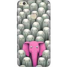 Senada Huawei P9 Lite 2017 Kılıf Desenli Baskılı Tpu Rubber Kapak Elephant