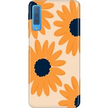 Senada Samsung Galaxy A7 2018 Kılıf Desenli Baskılı Tpu Rubber Kapak Flower Draw