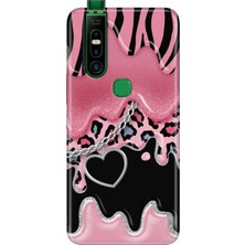 Infinix S5 Pro Kılıf Desenli Baskılı Tpu Rubber Kapak Society Kalp