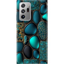 Samsung Galaxy Note 20 Ultra Kılıf Desenli Baskılı Tpu Rubber Kapak Marble