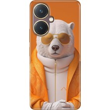 Adasena Vivo Y27 Kılıf Desenli Baskılı Tpu Rubber Kapak Stil Bear