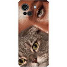 Casper Via F30 Kılıf Desenli Baskılı Tpu Rubber Kapak Simli-Portre