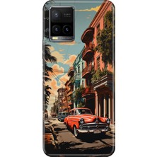 Vivo Y32 Y33S Kılıf Desenli Baskılı Tpu Rubber Kapak Küba