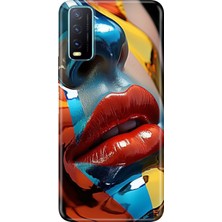 Vivo Y11S Y20 Y20S Kılıf Desenli Baskılı Tpu Rubber Kapak Makyaj