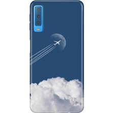 Adasena Samsung Galaxy A7 2018 Kılıf Desenli Baskılı Tpu Rubber Kapak Uçtum