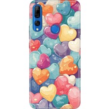 Senada Huawei Y9 Prime 2019 Kılıf Desenli Baskılı Tpu Rubber Kapak Heart Pattern