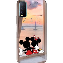 Vivo Y11S Y20 Y20S Kılıf Desenli Baskılı Tpu Rubber Kapak Sevimli Aşıklar