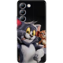 Senada Vivo V30 Lite Kılıf Desenli Baskılı Tpu Rubber Kapak Jerry And-Tom