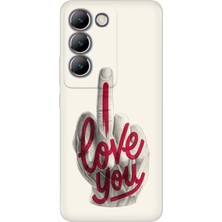 Senada Vivo V30 Lite Kılıf Desenli Baskılı Tpu Rubber Kapak I Love You