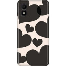 Tcl 303 Kılıf Desenli Baskılı Tpu Rubber Kapak Matte Heart