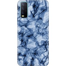Senada Vivo Y11S Y20 Y20S Kılıf Desenli Baskılı Tpu Rubber Kapak Blue Crystal
