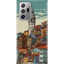 Senada Samsung Galaxy Note 20 Ultra Kılıf Desenli Baskılı Tpu Rubber Kapak Galata