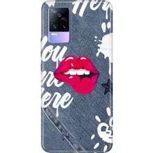 Senada Vivo V21E Kılıf Desenli Baskılı Tpu Rubber Kapak Jeanssss