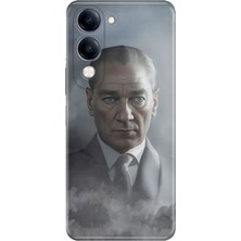 Senada Vivo Y04 Kılıf Desenli Baskılı Tpu Rubber Kapak Atatürk 1938