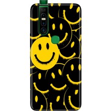Infinix S5 Pro Kılıf Desenli Baskılı Tpu Rubber Kapak Smile Yellow