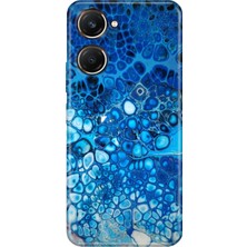 Senada Vivo Y18 Kılıf Desenli Baskılı Tpu Rubber Kapak Derin Mavi